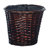 4' Artificial Capensia Bush, Rattan Basket
