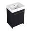 Meuble-lavabo simple 24 po avec plateau en plastique Cirencester