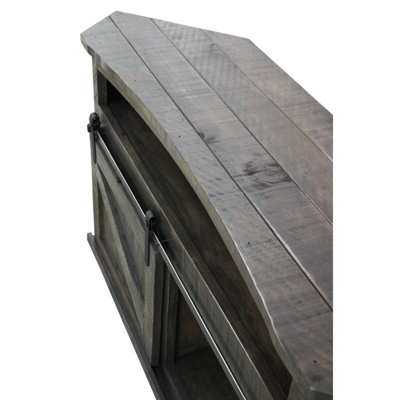 Melia Unfinished TV Stand for TVs up to 65", Driftwood