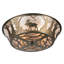 Rustic Lodge 4 - Light Flush Mount