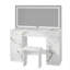 Ensemble de meuble-lavabo 47 po avec miroir DEL et prises de courant, 47 tiroirs avec poignées losanges-119390274