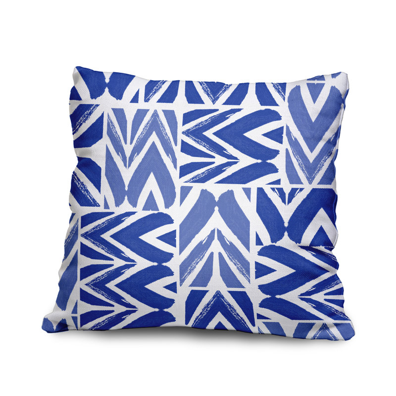 Outdoor Rectangular Pillow Cover & Insert, Blue, 20" x 20"