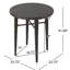 Table de bar ronde Backyard, élément de structure toutes saisons en fer, H 41 po x l 32,5 po, composant extérieur et formateur multi-marques brun, remarquable