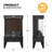 Electric Fireplace Space Heater Stove, 1500W Freestanding Fireplace with 3D Realistic Flame Effect