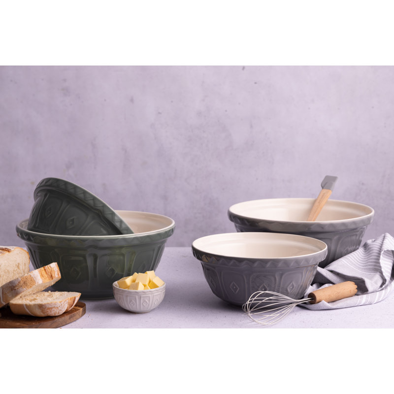 Colour Mix, Mixing Bowl, Grey, 29cm