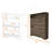 Cranbery 2-Shelf Shoe Rack Dark Brown-1095771638