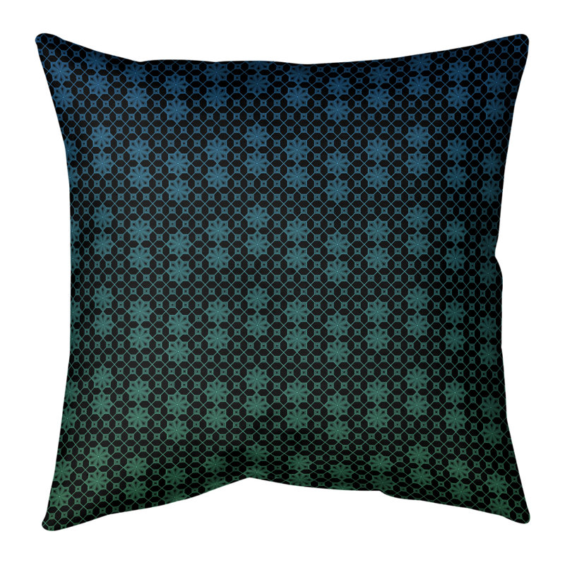 Coussin décoratif en coton Katelyn Elizabeth, H 18 po x l 18 po, ISE, Pas de bourre