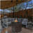 Wicker Fire Pit Column with Glass Windscreen