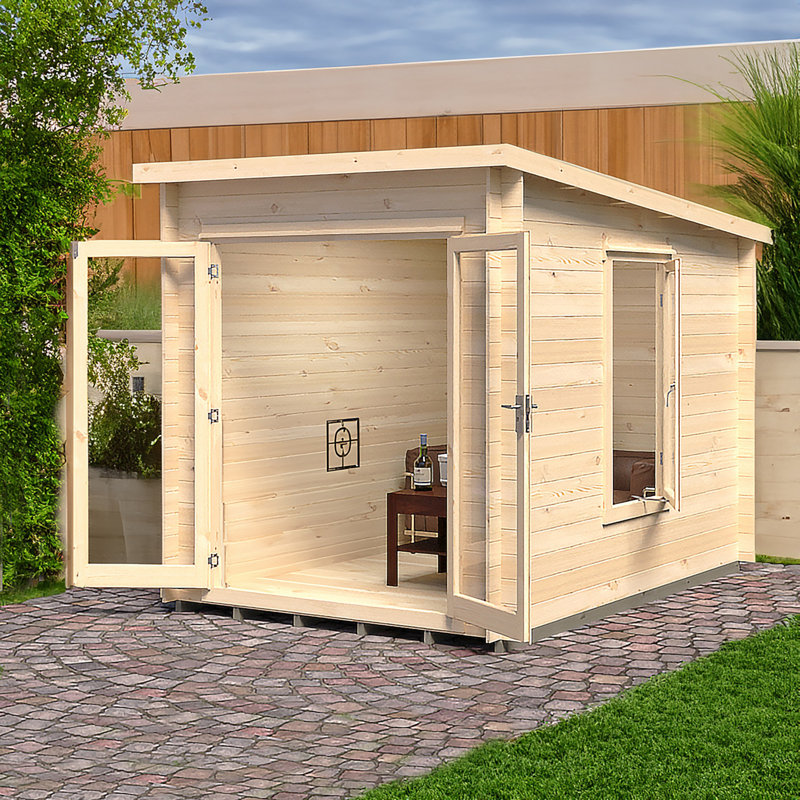 Emneth 10 x 7 ft 19 mm Log Cabin