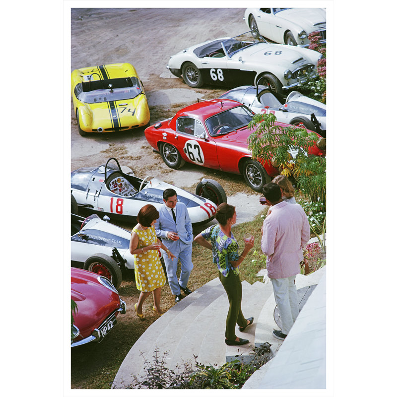 " Bahamas Speed Week " by Slim Aarons, 48.5" H x 32.5" W x 0.1" D, Unframed