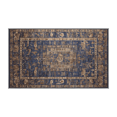 Machine Washable Purple Area Rug