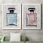 «Blue Wash Perfume», ensemble de 2 peintures sur toile encadrées-853266353-853266363