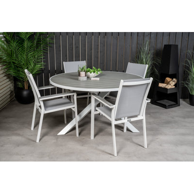 Akia 4 - Person Patio Dining Set with Round Table