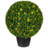 Vickerman Artificial Boxwood Ball 24 " H Faux Boxwood Topiary in Plastic Pot Liner