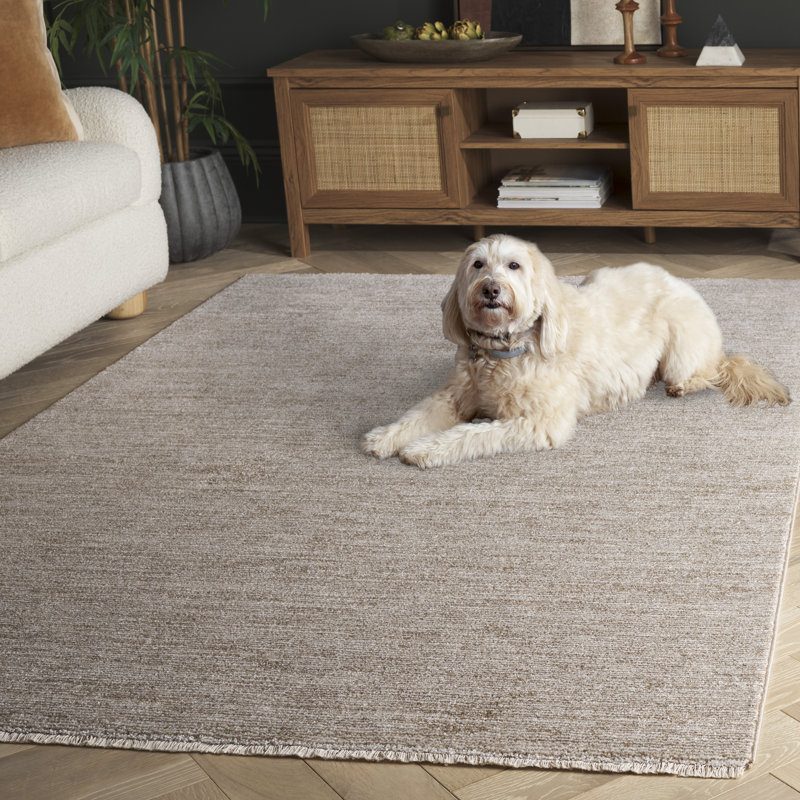 Donlon Performance Solid Color Rug, Rectangle 5'3" x 7'7"