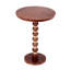 Charmante table de bout circulaire en bois de manguier pour des espaces élégants, rehaussant le décor