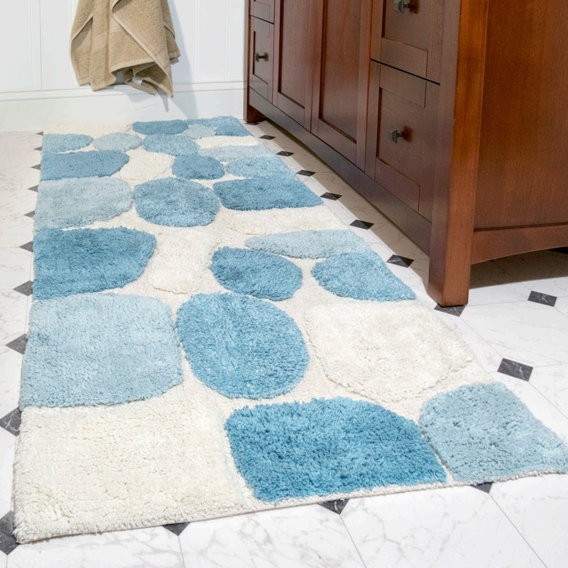 Tapis pour salle de bain Creline - Aigue-marine, Aigue-marine