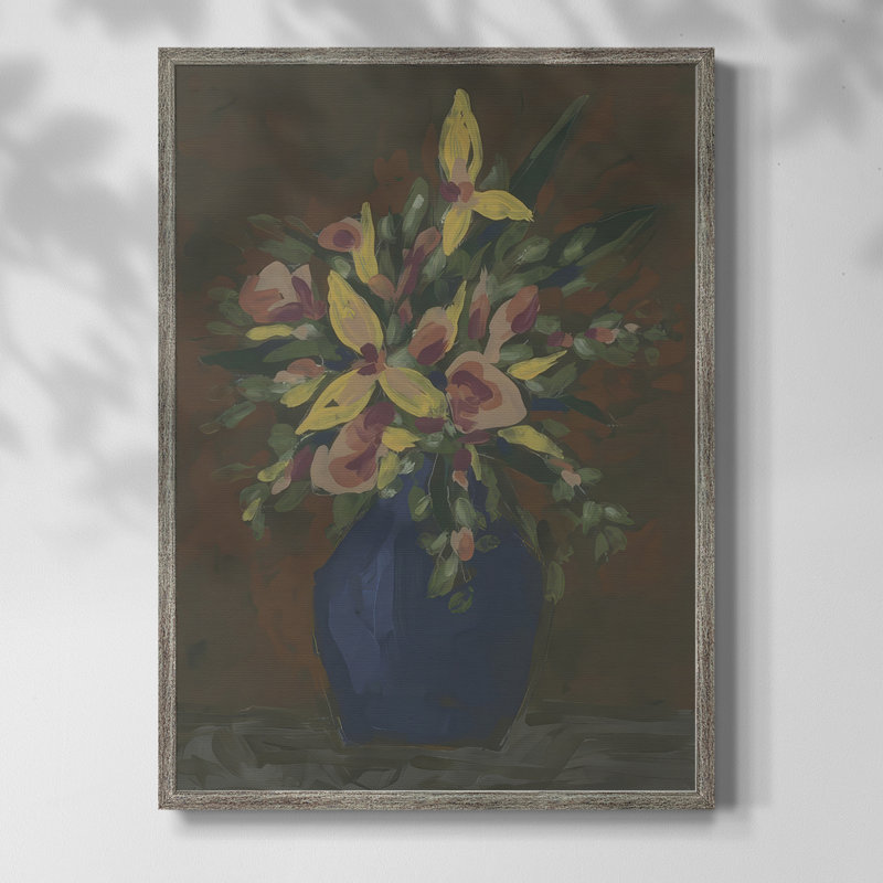 «Dark Bouquet II», reproduction encadrée - bois massif 2988035, H 11 po x l 9 po