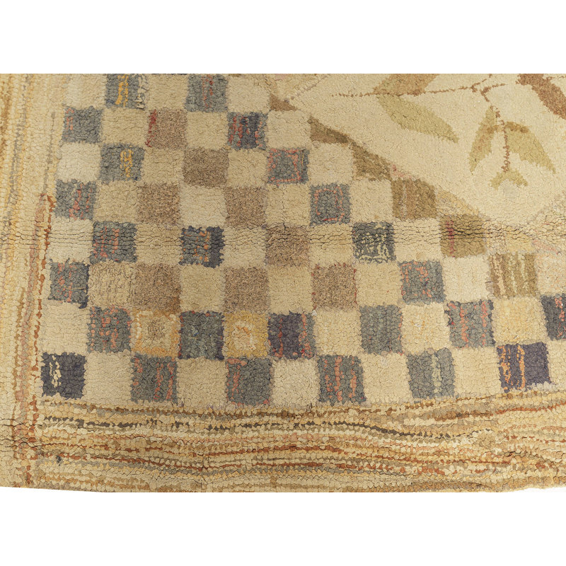 Vintage One-of-a-Kind Rectangle 8'8" X 12' Hand Knotted Area Rug