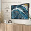 Abstract Blue Marble Canvas Print-101456737