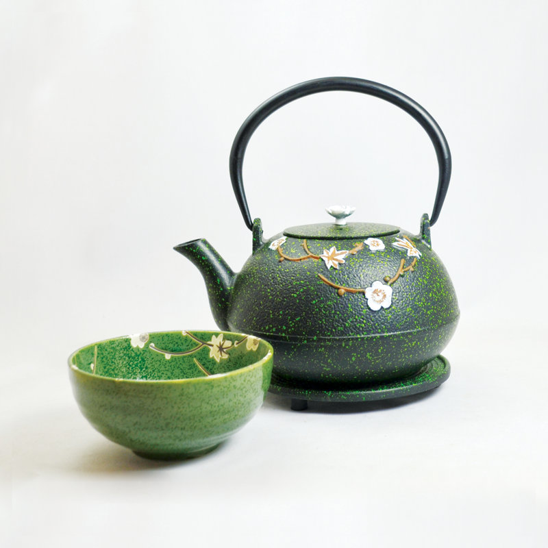 Bloomsbury Market Evelyne 1ml Solid Colour Teapot, Light Green
