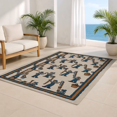 Tapis intérieur et extérieur beige Transport