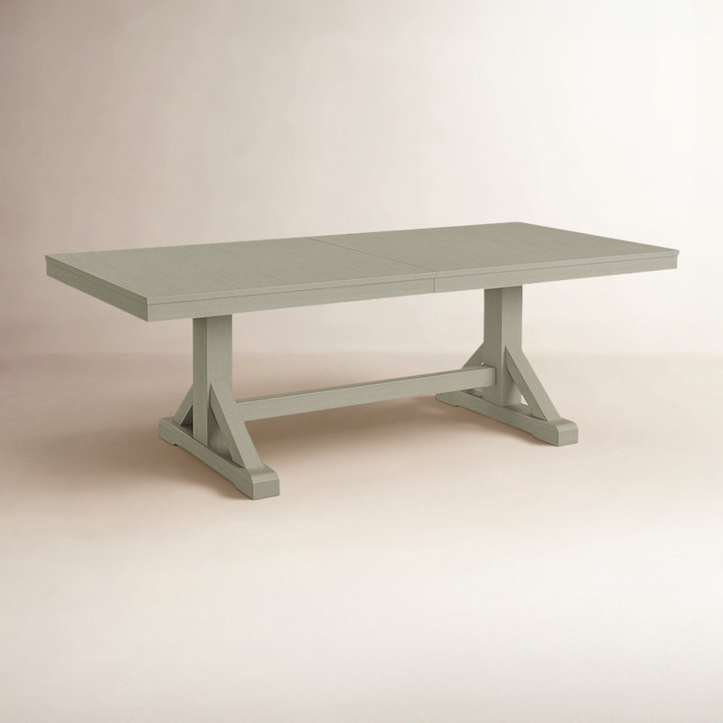 Hues Solid Wood Dining Table, Greystone