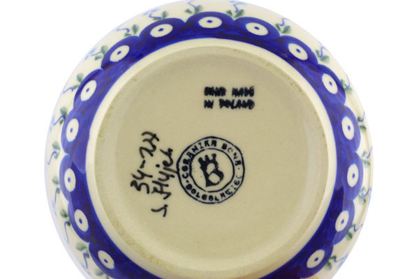 Floral Peacock Stoneware Rice Bowl