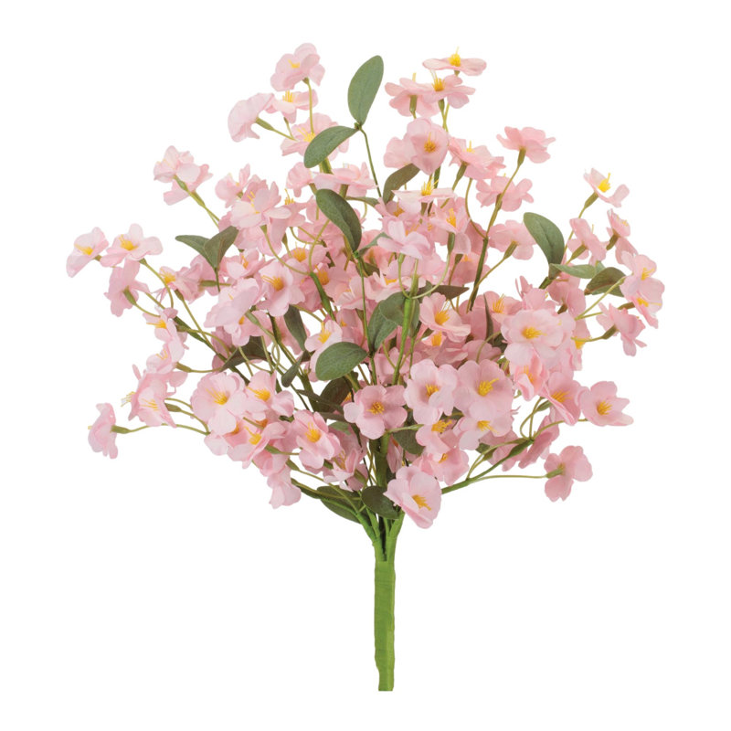 Mini buisson floral rosé (ensemble de 2)