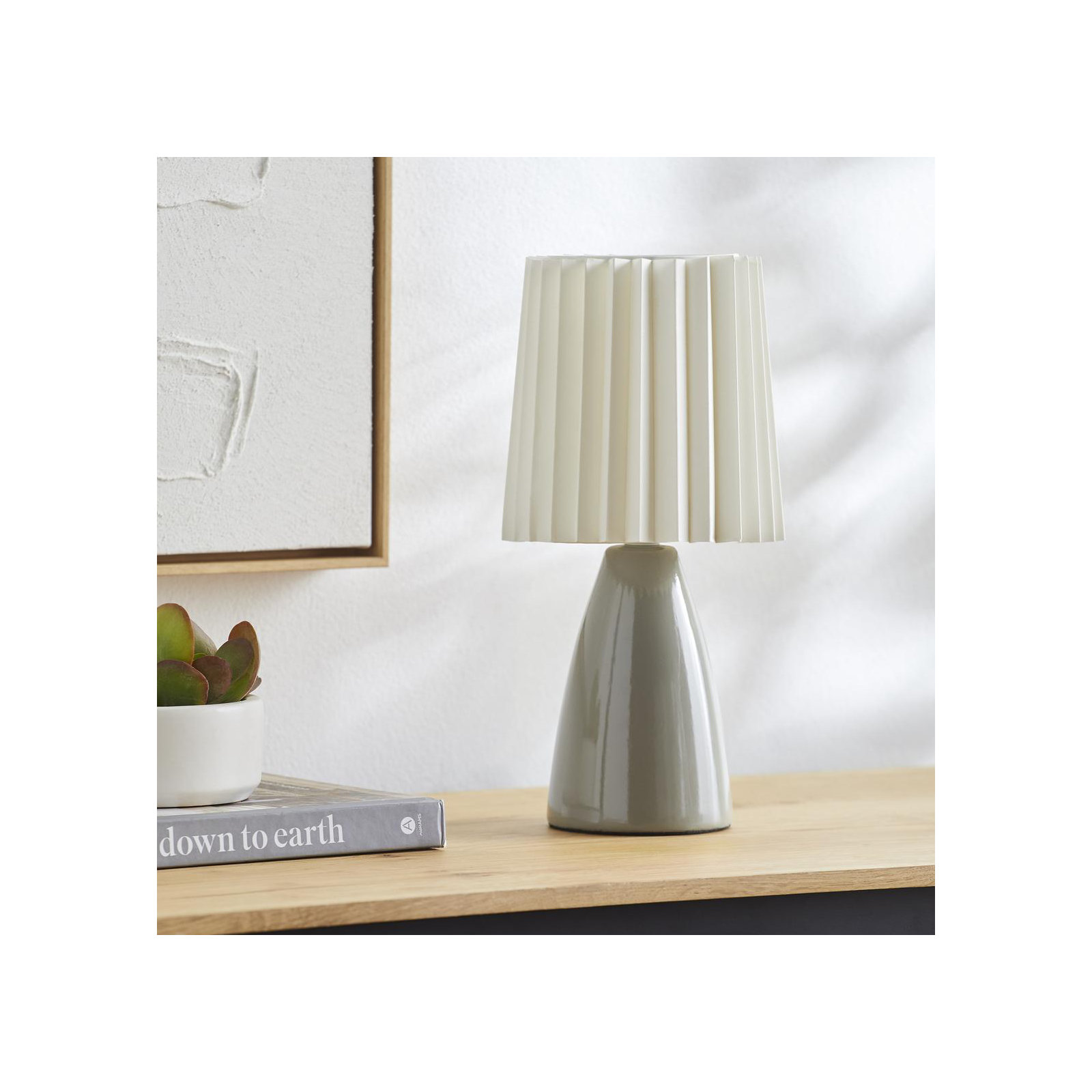 Juliette Accent Table Lamp, Gray