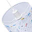 18cm H Cotton Drum Lamp Shade ( Screw On ) in Multicolour