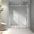 6076 Frameless One Fixed And One Shifted Shower Door, 70MM 304 Stainless Steel Large Pulleys With Adjustable Soft Closing Function,With Nano Easy Cleaning And Stick Explosion-Proof Menbrance-110270938