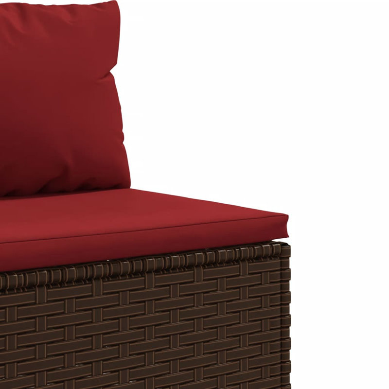  Patio Lounge Set Brown, Brown, Cinnamon Red