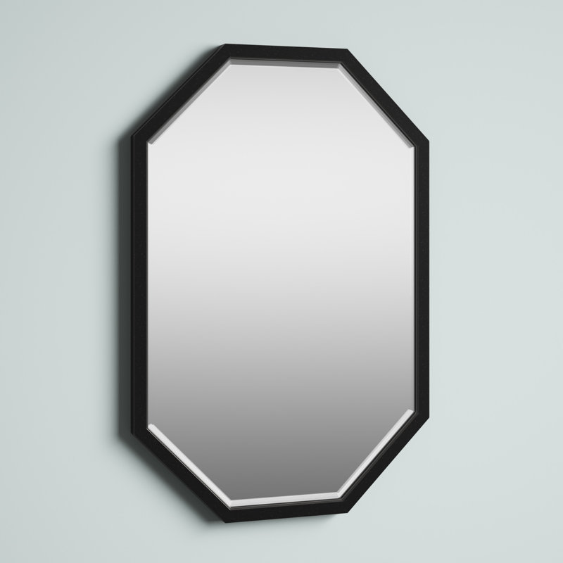 Sarratt Flat Mirror, Black, 36" x 24"