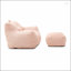 Fauteuil à billes en peluche pour adultes avec accoudoirs et repose-pieds Giant-718076297