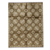 Handmade Silk and Wool Area Rug