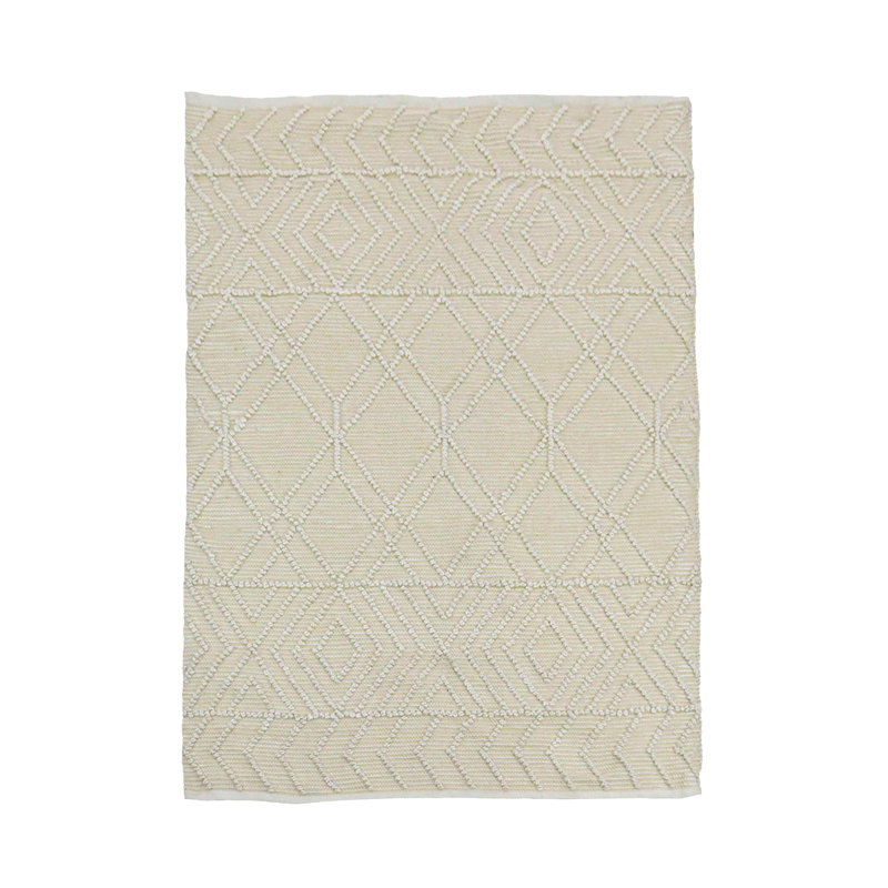 Tapis d'extérieur tissé à la main, sable, Rectangle 4 pi x 6 pi