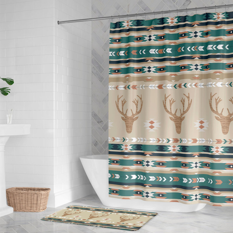 Tapis en mousse viscoélastique Kentmere, Bleu / brun / vert