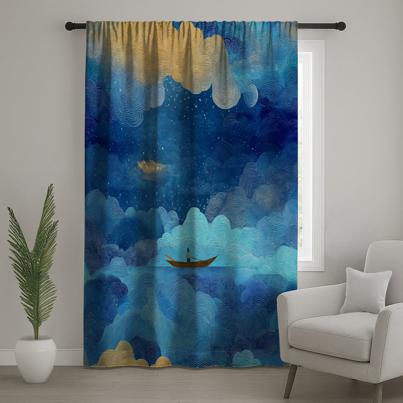 Rideaux de fenêtre Starry Sky, Blockout, 50" x 80" - 1 Panel