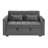 Versatile Upholstered Sofa with Pull - Out Function, Adjustable Backrest and Ample Storage Space for Multiple Living Spaces