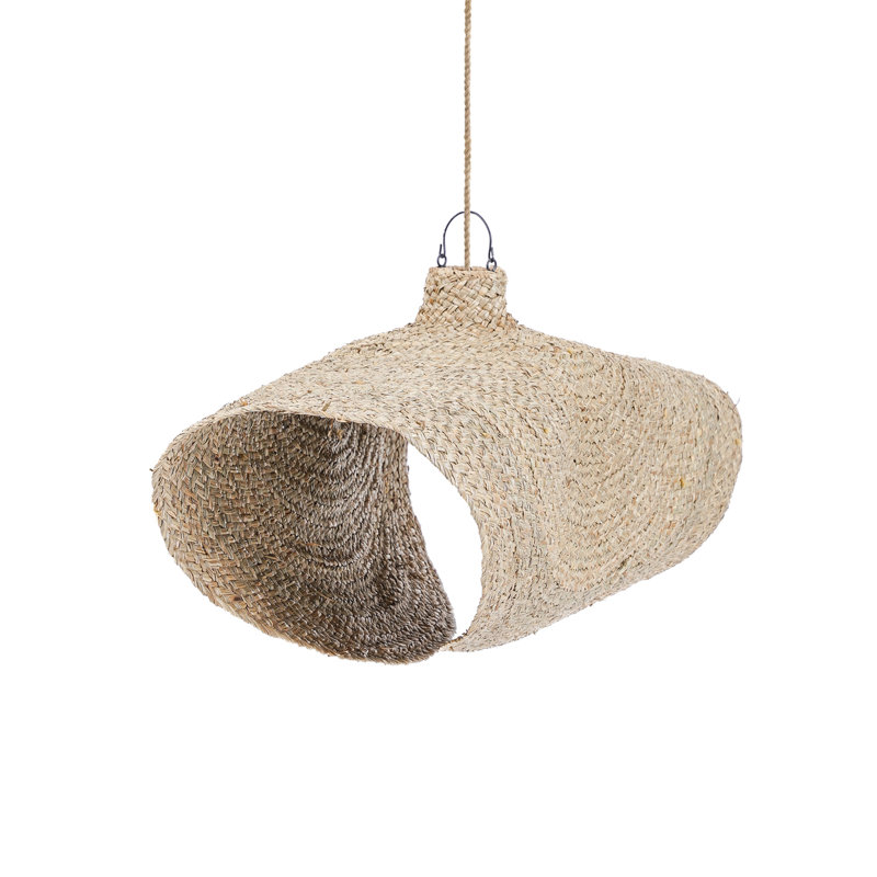 10cm H Water Hyacinth Novelty Lamp Shade ( Uno ) in Natural