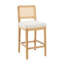 Upholstered Counter Stool with Solid Wood Frame-1456267478-1456267476