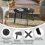 Oniyah Circular Iron Outdoor Side Table - 70 cm W 70 cm D