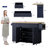 Jamera 60.2"W Kitchen Island with Two Large Storage Cabinets And Drawers, Locking Wheels-727608888