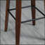 Tabourets de bar à hauteur de bar, tabourets de bar pivotants en cuir PU avec repose-pieds et dossier capitonné, ensemble de 2