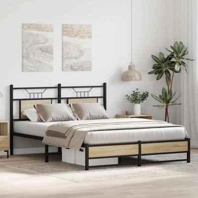 Bed Frame Without Mattress Engineered Wood
