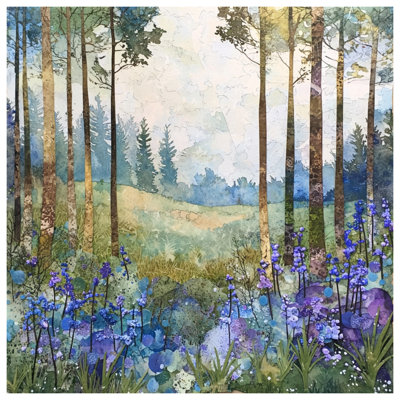Forest Landscape With Wildflowers Comforter
