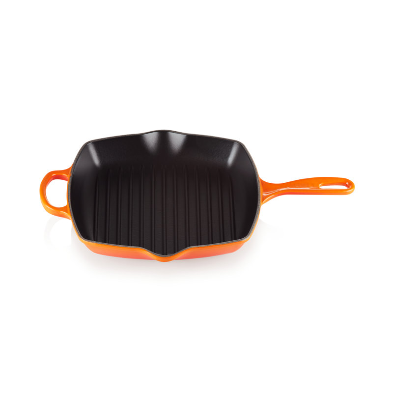Le Creuset Cast Iron Square Grillit 26cm, Volcanic