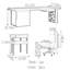 Bureau de bureau large et robuste-647844422