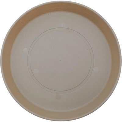  Round Prima Flower Pot Saucer, Sandstone, 7"